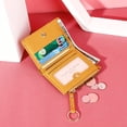 thumbnail image 2 of Monedero, billetera multitarjeta, llavero monedero color liso, artículo corto, billetera de mujer, 2 of 6