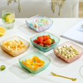 thumbnail image 3 of Tnobhg Fruit Dish Spit Bone Dish Dipping Sauce Plate Non-slip Stackable Space-saving Fruits Holder Home Supplies, 3 of 8