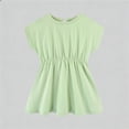 thumbnail image 2 of uikmnh Girls Casual Summer Swing Dress Batwing Loose Fit Ruffle Play Wear Size:12-18 Months, 2 of 9