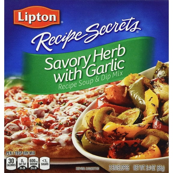 Lipton Recipe Secrets Savory Herb with Garlic Soup and Dip Mix, 2.4 oz