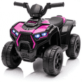 thumbnail image 2 of 6V Ride on ATV Toys for Kids 3-5, Mini Battery Powered Motorized Quad for Kids with Anti-Slip Wheels, Toddler Car for Girls Boys, Rose, 2 of 6