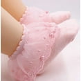thumbnail image 2 of Newborn Infant Baby  Girl Lace Socks Short Spring Summer Toddler Pearl Lace Princess Socks, 2 of 5