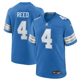 Men's Nike Kerby Joseph Blue Detroit Lions Team Game Jersey