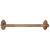 Classic Traditional 18" Grab Bar with Brass Construction - Finish: Antique English
