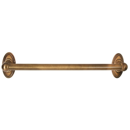 Classic Traditional 18" Grab Bar with Brass Construction - Finish: Antique English