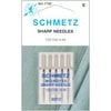 Schmetz Microtex Sewing Machine Needles - Size 80/12, 5 Count