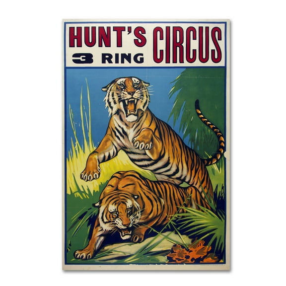 Trademark Fine Art 'Hunts Circus' Canvas Art by Vintage Apple Collection