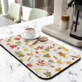 thumbnail image 3 of Fall Maple Leaves Pumpkins Dish Mat Heat Resistant Coffee Mat Collapsible Bar Mats for Kitchen Countertops (19.5x12in,Set Of 2), 3 of 7