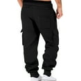 thumbnail image 6 of Casual Pants for Men Men's Athletic Casual Sweatpants Sherpa Lined Sweatpants Active Running Jogger Pants Jogger Sweatpants with Pocket and Drawstring Men Running Jogging Pants, 6 of 7