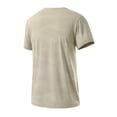 thumbnail image 3 of GUZOM Mens UPF Sun Protection Quick Dry Moisture Wicking Breathable Mesh Lightweight Athletic T-Shirt Khaki,Size XL, 3 of 4