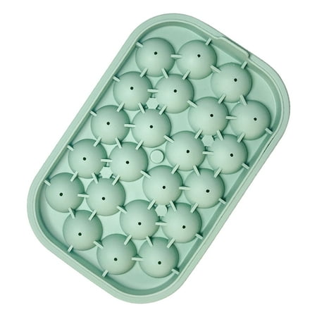 

Tiitstoy 2023 New Ice Cubes Maker Ice Cubes Molding Ice Box Small Household Refrigerator Easy-release Ice Lattice with Cover Silicone Ice Lattice Green