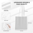 thumbnail image 2 of Canvas Bag Tote Bag Shopping Bag 16×15in Can Be Carried By Hand And Can Be Used For Daily Travel Such As Shopping And Going To Work Light Grey, 2 of 8