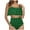 Green, variant on Ohufall Ruffled High Waist Beachwear Swimming Two Pieces Swimsuits For Women Bikinis Swimwear Junior Bathing Suits