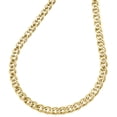 thumbnail image 2 of 10K Yellow Gold 4.80mm Double Cuban Curb Italian Link Chain Necklace 20 Inch, 2 of 7