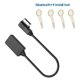 thumbnail image 4 of Cable adaptador auxiliar inalámbrico PENGJJMXG Bluetooth Audio Música Auto Negro, 4 of 5