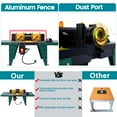 thumbnail image 5 of Electric Router Table Adjustable, Woodworking Router Table for Precision Cutting, 34’’ Compact Craftsman Table w/Heavy-Duty Construction, 5 of 10