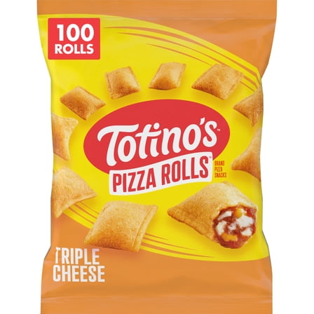 Totino's Pizza Rolls, Triple Cheese Flavored, Frozen Snacks, 100 Ct, 48.8 oz