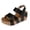 Black, variant on Cork Footbed Platform Wedge Sandals for Women 2026 Trendy Casual Studded Leather Chunky Heels Dress Slip on Comfortable Walking Summer Shoes with Elastic Back Strap Coffee Size 8.5