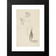 thumbnail image 2 of Adolf Sternschuss 17x24 Black Modern Framed Museum Art Print Titled - Act of Standing a Woman Holding Drapery (1908), 2 of 5