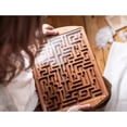 thumbnail image 4 of Juego de laberinto Laberinto de mármol con una canica de acero, Juguete de laberinto para niños, jóvenes y adultos, Juegos de rompecabezas de laberinto de madera, 4 of 5