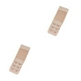 thumbnail image 1 of crativent Extension Strap Bra Extenders Breathable Buckle 2 Hooks Accessories Elastic Lengthened Clips Replacement 3 Rows deep flesh 2Set, 1 of 6