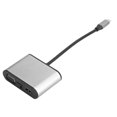 thumbnail image 3 of Concentrador USB-C De Base De Expansión, Disipa Eficazmente El Calor Concentrador Tipo C, Fácil De Transportar Y Almacenar Concentrador USB-C 8 En 1, Plug-and-Play Admite Todas ANGGREK Gris, 3 of 8