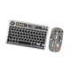 thumbnail image 1 of Combo de ratón y teclado inalámbrico, electrónica recargable, portátil y fácil de usar con carcasa transparente retroiluminada para PC y portátil Negro, 1 of 9