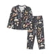 thumbnail image 1 of Balery Wildflower Watercolor 1 Conjunto de Pijama con Estampado para Mujer, Conjunto de Dos Piezas con Manga Larga, Ropa de Dormir Suave con Bolsillos, Pijamas Cómodos-X-Large, 1 of 7
