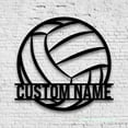 thumbnail image 2 of Craftnamesign Custom Ball Volleyball Metal Wall Art LED Light, Custom Volleyball Player Name Sign, 2 of 5