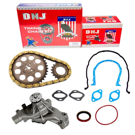 DNJ TK3174AWP Timing Chain Kit with Water Pump Fits Cars & Trucks 98-00 Chevrolet 7.4L V8 OHV
