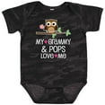 thumbnail image 3 of Inktastic Grammy and Pops Love Me Owl Girls Baby Bodysuit, 3 of 5