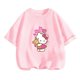 thumbnail image 3 of Camiseta de Anime Hello Kitty, conjuntos de camisetas para niños, moda para mujeres, ropa de manga corta para bebés, camisetas casuales de verano para miércoles, 3 of 5