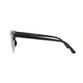 thumbnail image 2 of Boys Child Size Color Mirror Lens Hipster Half Rim Sunglasses Black Silver Mirror, 2 of 4