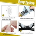 thumbnail image 6 of Eyeglass Nose Pads, Soft Silicone Adhesive Air Chamber Glasses Nose Pads, Casewin 1mm Nose Pads for Plastic Frames, 20 Pairs (Clear), 6 of 6