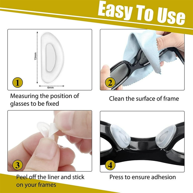 Clear Self-adhesive 3M Silicone Nose Pads - Kleargo
