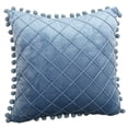 thumbnail image 2 of Ludlz Decorative Pillowcase with Tassel Plush Rhombus Shape Design Cushion Case Household Supplies, 2 of 8