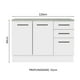 thumbnail image 2 of Gabinete Bajo Cocina Madesa Agata Con Encimera Blanco, 2 of 5