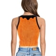thumbnail image 3 of Womens Sleeveless Tank Tops Halloween Pumpkin 3D Printed Decorative Crop Top With A Festive Short Style See Through And Top Basic Camisoles, 3 of 7