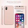 thumbnail image 3 of Entronix Silicone Soft Case Designed for iPhone X/XS Shockproof Durable Slim Fit, Rose Gold, 3 of 7