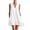 #0332-White, variant on Shihyeh Womens Swimsuit Cover Up Shirt Ruffle Short Sleeve Bathing Suit Coverups V Neck Flowy Ruffled Beach Bikini Dress