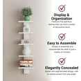 thumbnail image 7 of Proman Products Spine Decorative Wall Shelf, 7 of 7