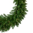thumbnail image 3 of Northlight 36" Prelit Eastern Pine Artificial Christmas Wreath - Clear Lights, 3 of 9