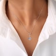 thumbnail image 5 of Collier pour Femmes Design en Carton Diamant Acier Titane Brillant Collier Clavicule Collier en Pierre Naturelle pour Femmes, 5 of 5