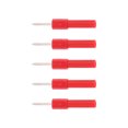 thumbnail image 1 of Perforador De Alambre De Aislamiento, 5 Piezas/juego De Pines De Sonda Trasera, Conector Tipo Banana De 4 Mm, 30 V CA-60 V CC Para Multímetros Cergrey Rojo, 1 of 8