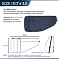 thumbnail image 3 of 26" Water-Resistant Compact Sports Gun Case | Padded Gun Bag with Multiple Pockets | Lockable Dual Zipper | For Range Use & Secure Storage, 3 of 5
