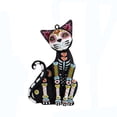 thumbnail image 2 of Sugar Skull Cat Dia De Muertos Ornament, Set Of 3, 2 of 4