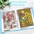 thumbnail image 2 of SPOKKI Diamond Painting Storage Book, A3 Size 60-Page Portfolio Organizer for 5D Diamond Art Kits, Documents, Photos - Lightweight, Waterproof, Dustproof (Blue), 2 of 8