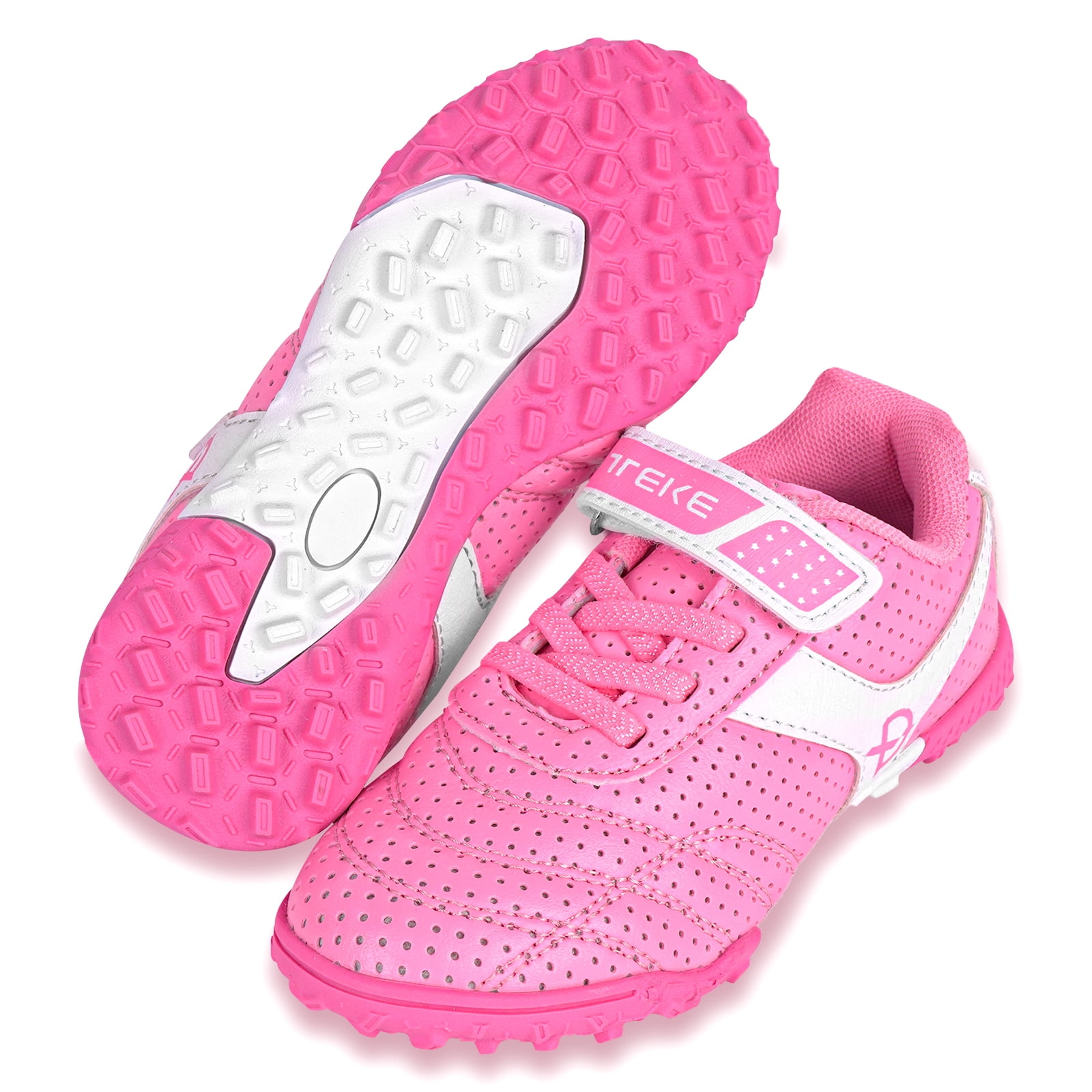 DREAM PAIRS Boys Girls Indoor Turf Soccer Shoes Lace Up Cleats Sports Shoes(Toddler/Little Kid/Big Kid) SDSO223K FUCHSIA Size 2 - Walmart.com