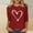 Red, variant on Goodtrade8 Plus Size Tops for Women Valentine 3/4 Sleeve Pullover Crew Neck Spring Cute Womens Shirts Graphic
