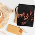 thumbnail image 4 of HELLHERO 11.42 x 8.66 Inch Polyester Fabric Book Sleeve Protector - Protector Wrap Bag for Journal, Textbook Paperbacks Supplies, Cardinal on Cherry Blossom, 4 of 8